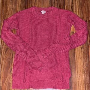 Mossimo Supply Co. Red Knit Sweater Womens Size Extra Small